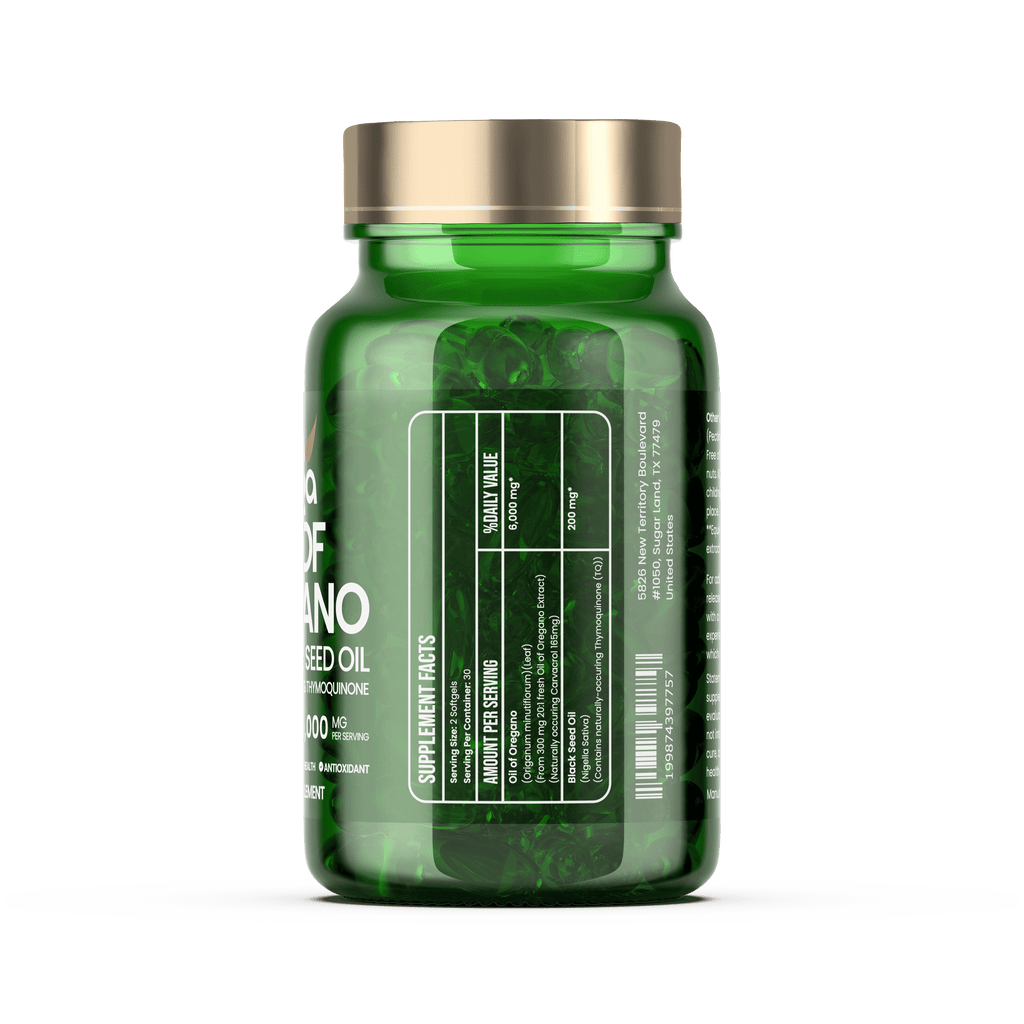 VitaOrega® Oil of Oregano with Black Seed Oil Softgels – Pack of 3