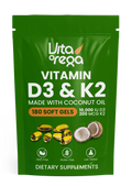 High-Potency Vitamin D3 & K2 Softgels VitaOrega™