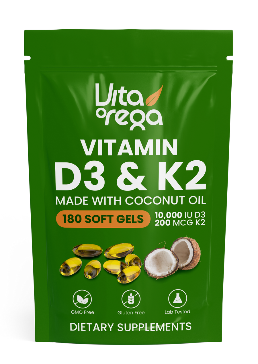 High-Potency Vitamin D3 & K2 Softgels VitaOrega™